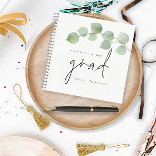 Carnet Eucalyptus Souhaits de Grad Guest Book