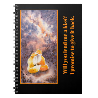 Carnet EVE peint deux renards en amour