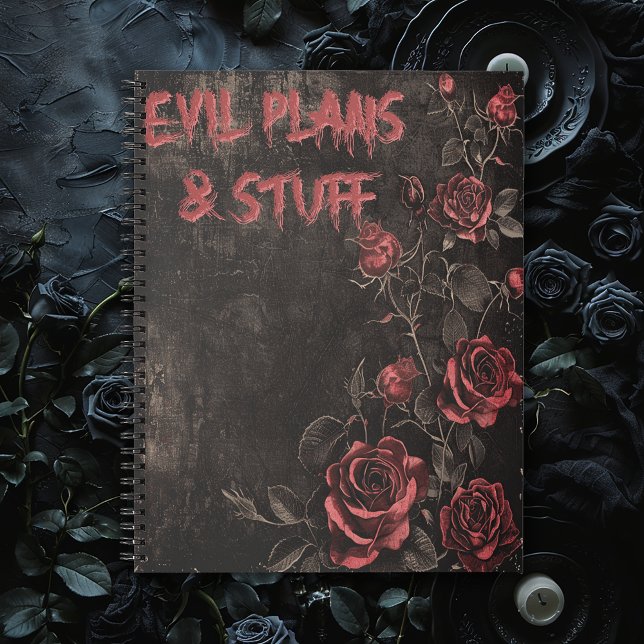 Carnet Evil Plans & Stuff Gothic (Créateur téléchargé)