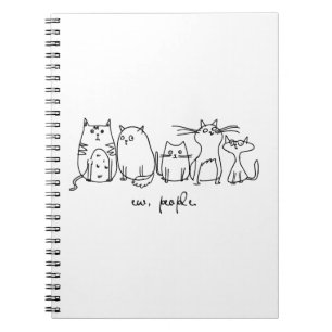 Carnet Ew, Les Gens Drôle Amoureux de les chats Meowy