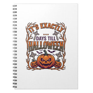 Carnet Exactement Jours Avant Halloween Citrouille Chauve