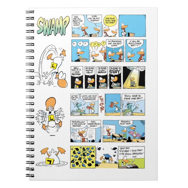 Carnet Examens d'école de vol de canard de tintement (Devant)