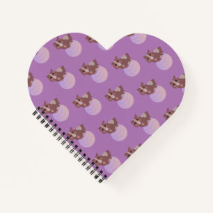 Carnet Exercice Fitness Pig Cute Guinea Ball Purple