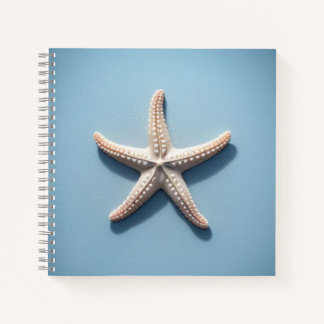 Carnet Exotic Starfish with Blue Background