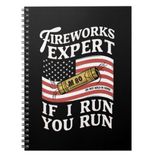 Carnet Expert en feux d'artifice Si je cours vous courez