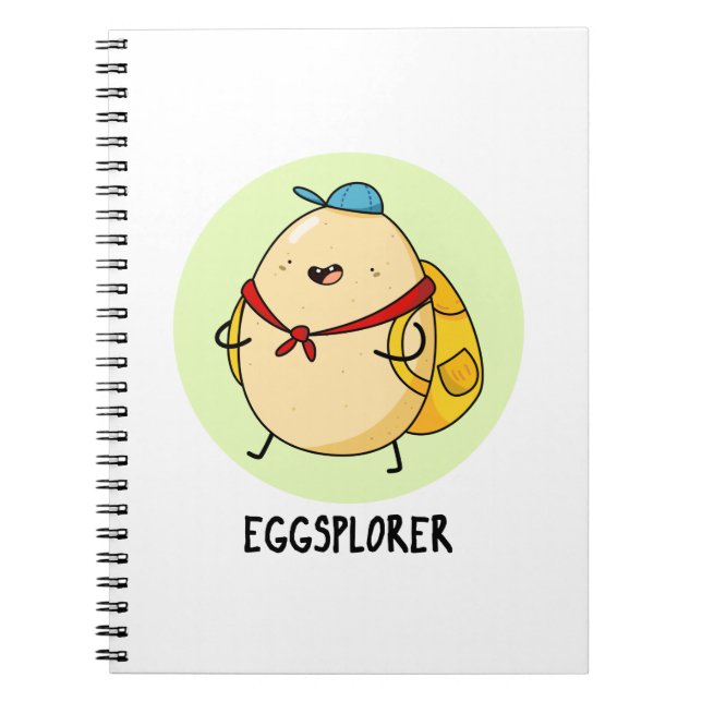 Carnet Explorateur d'oeufs Drôle de Pun d'explorateur d'o (Devant)