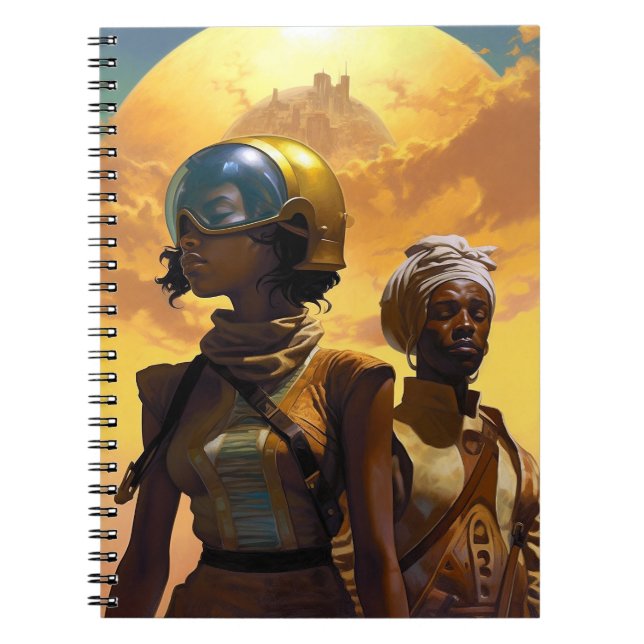 Carnet Explorateurs de planètes science-fiction Afrofutur (Devant)