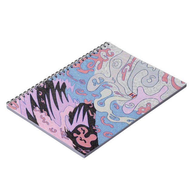 Carnet "Explosion dans l'espace" Art Abstrait (Côté gauche)