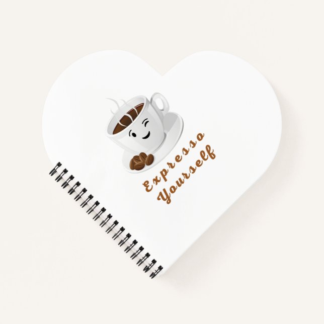 Carnet Expresso Yourself – Funny Smiling Coffee Tee (Devant)