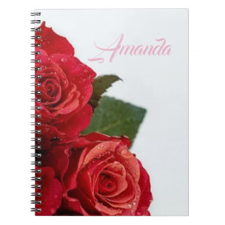 Carnet Extraordinaire magnifique romantique Roses rouges