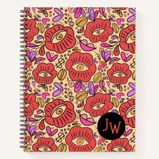 Carnet Eye Doodle Manifest Spiral Notebook