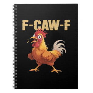 Carnet F-Caw-F Corbeau Humour Gothique Drôle