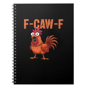 Carnet F Caw F Funny Chicken Style Classique Tendance Mod
