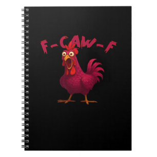 Carnet F Caw F Humour de poulet drôle Créatif Style décon