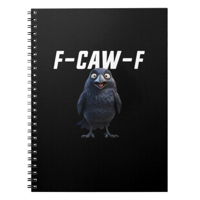 Carnet F Caw F Raven Funny Gear Creative Style (Devant)