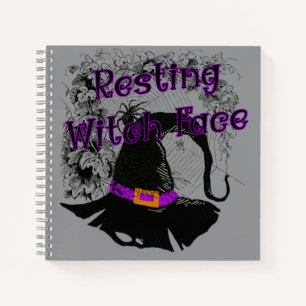 Carnet Face de sorcière de repos - Halloween Spider Web