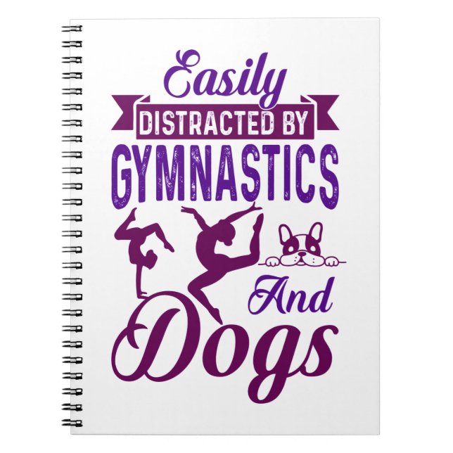 Carnet Facilement distrait par la gymnastique et les chie (Devant)