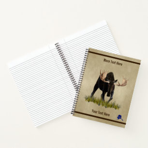 Carnet Facturation De L'Oie Taureau Sur Un Vieux Papier