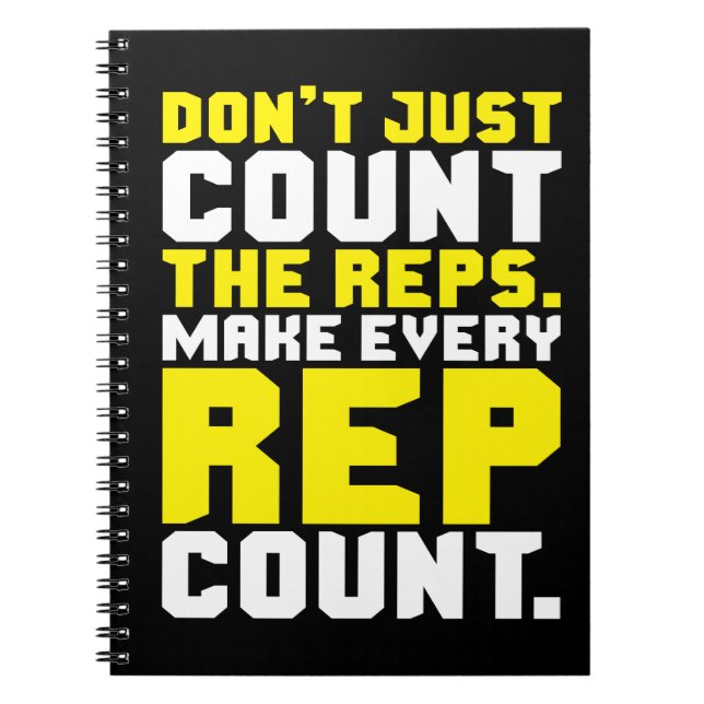 Carnet Faire chaque compte Rep - Motivation de l'entraîne (Devant)