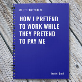 Carnet Faire semblant de travailler le bureau de devis am