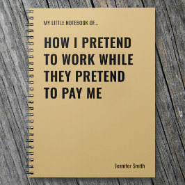 Carnet Faire semblant de travailler le bureau de devis am