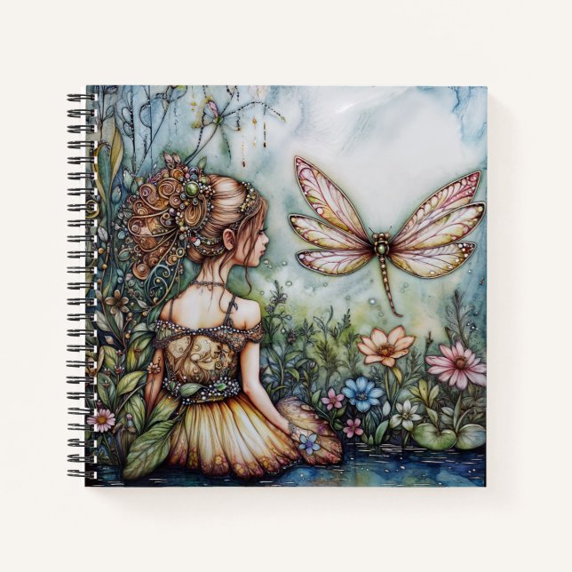Carnet Fairy and Dragonfly HB Note/Sketch book (Devant)