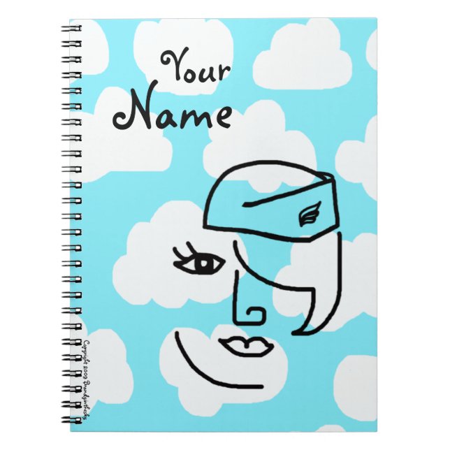 Carnet fait sur commande de journal de rétro (Devant)