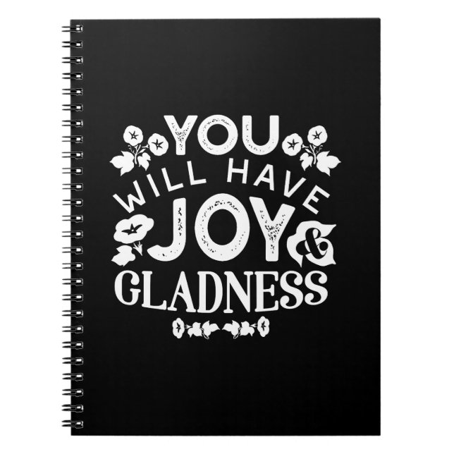 Carnet Faith and Happiness – Joy and Gladness Quotes (Devant)