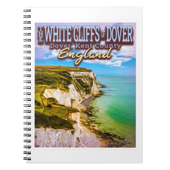 CARNET FALAISES BLANCHES DE DOVER - DOVER KENT ANGLETERRE (Devant)