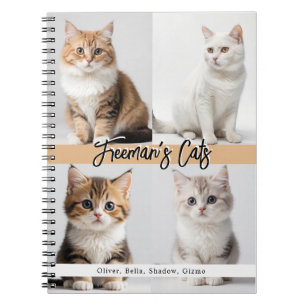 Carnet Famille de photos de chats personnalisées