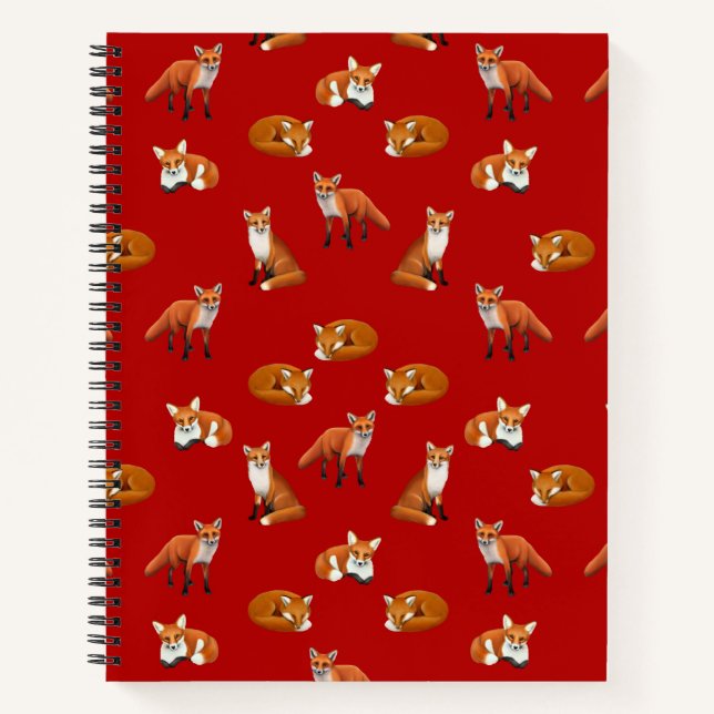 Carnet Famille Red Fox 8,5 × 11 Bloc-notes (Devant)
