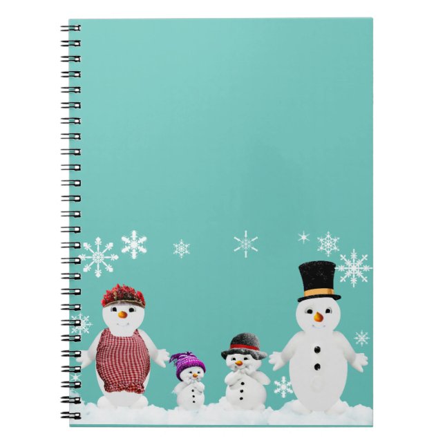 Carnet famille snowman (Devant)