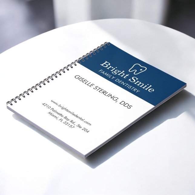 Carnet Family Dentistry Dentist Navy Blue White (Créateur téléchargé)