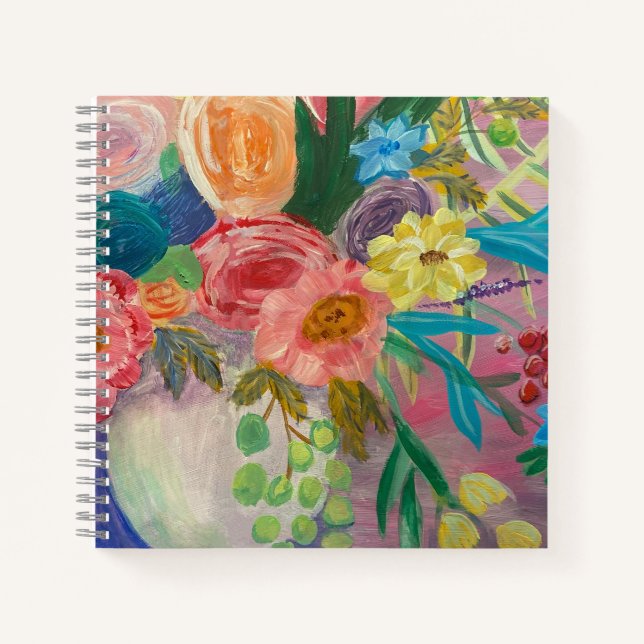 Carnet Fancy Floral spiral notebook (Devant)