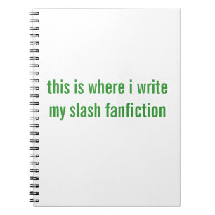 Carnet fanfiction de barre oblique