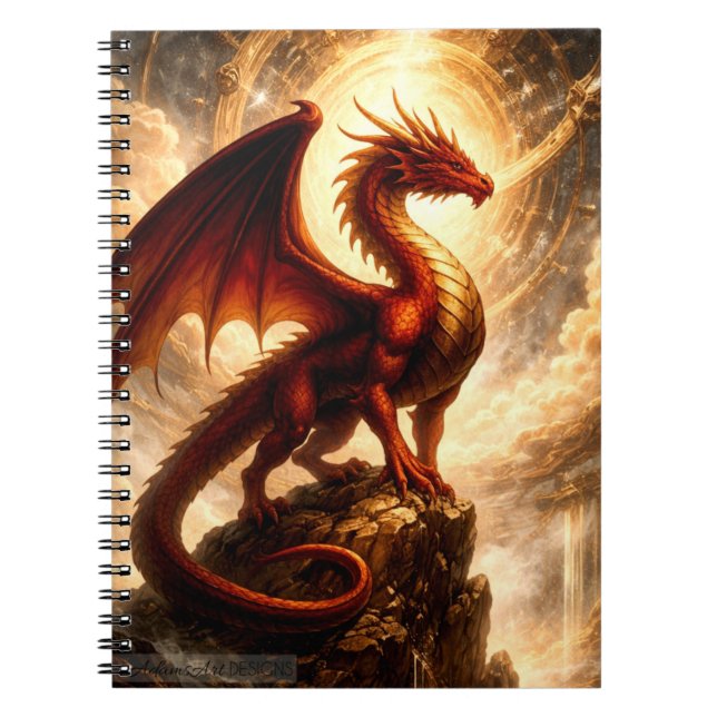 Carnet Fantaisie de dragon gardien de feu céleste (Devant)