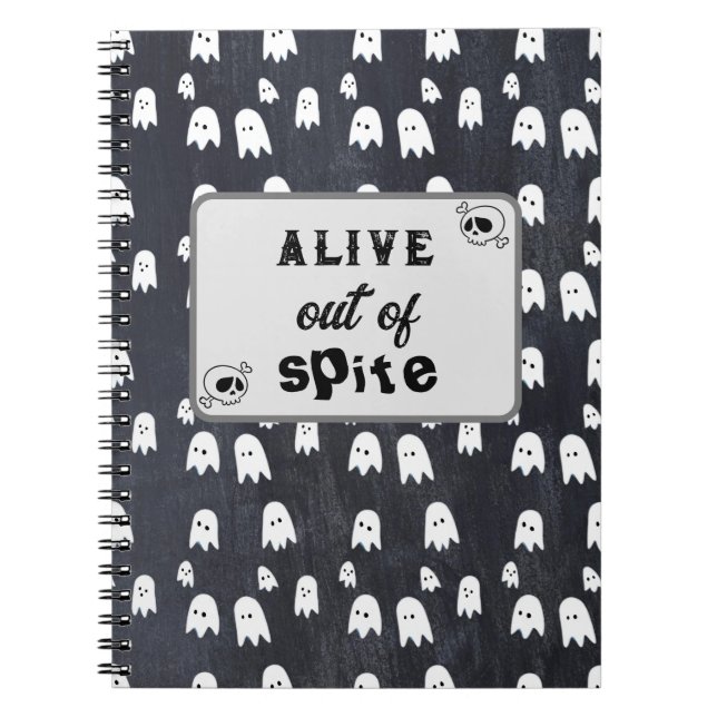 Carnet Fantôme vivant par dépit (Devant)
