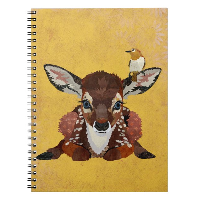 CARNET FAON ET OISEAU DORÉ (Devant)