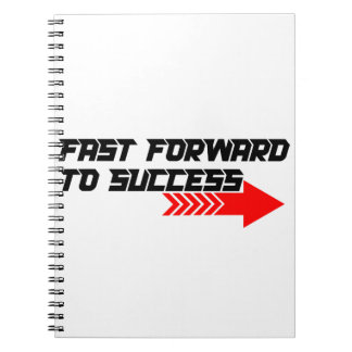 Carnet Fast Forward – Bold Red Motivation Quote Design