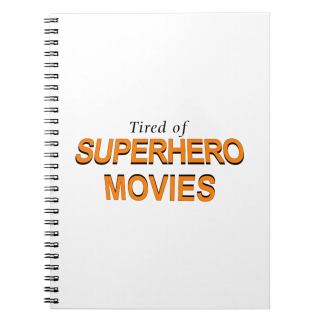 Carnet Fatigué Des Films Superhero (Devant)