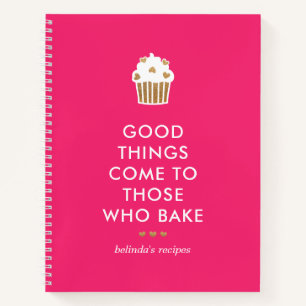 Carnet Faux Gold Cupcake Rose Bonne Chose Baking Recette