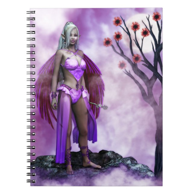 Carnet Fée à fleurs twilight (Devant)