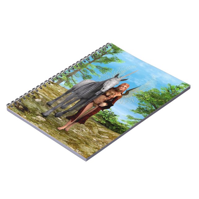 Carnet Fée avec licorne (Côté gauche)