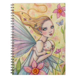 Carnet Fée de la maternité Mère et bébé Illustration