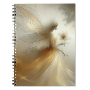 Carnet Fée d'or éthérée aux ailes croustillantes