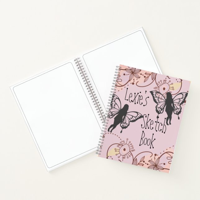 Carnet Fées d'Imaginaires floraux Croquis personnalisé (Intérieur)