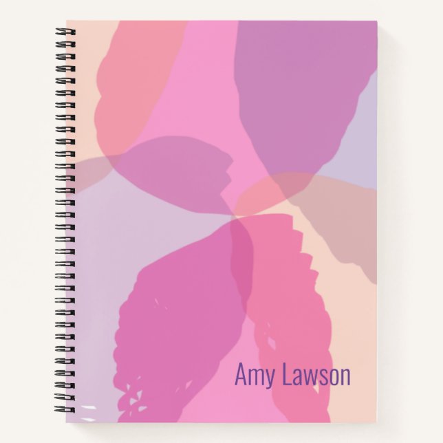 Carnet Feminine Abstraite Custom (Devant)
