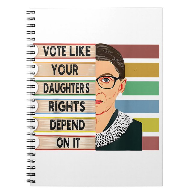 Carnet Feministe Ruth Bader Ginsburg RBG Citation Girl Wi (Devant)