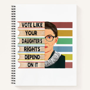 Carnet Feministe Ruth Bader Ginsburg RBG Citation Girl Wi
