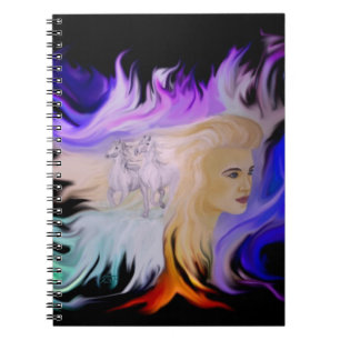 Carnet Femme avec cheval